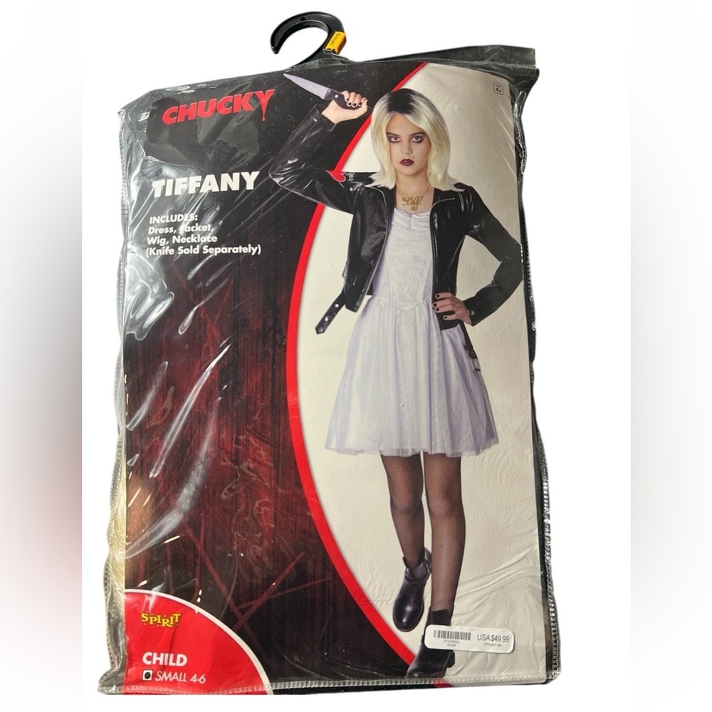 Chucky Tiffany Bride of Chucky Tiffany Costume Girls Size 4-6 Spirit Halloween